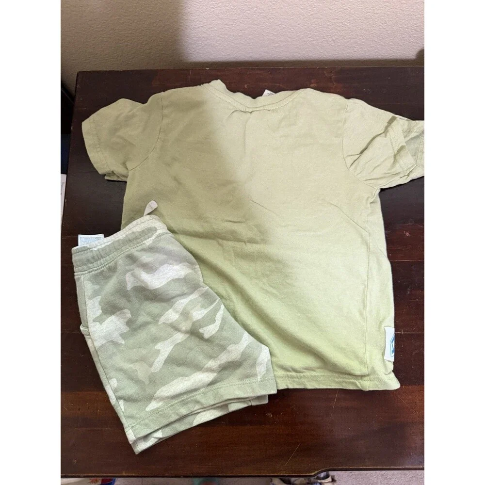 Boys Toy Story Jogger Set, Toy Story T-shirt & Camo Old Navy Shorts 5T Toddler